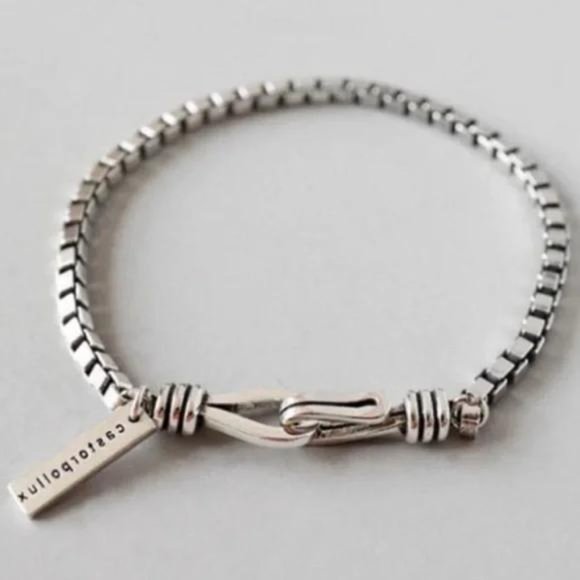 NEW CHAIN BRACELET 925 STERLING SILVER, NICE BRACELET, CUTE BRACELET. - Picture 2 of 7